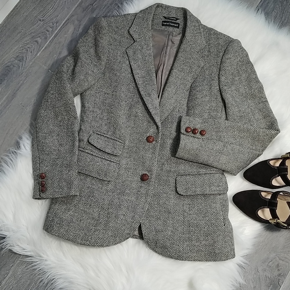 100% Wool Tweed Blazer